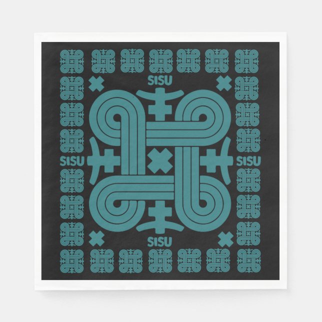 Finnische Sisu Art Serviette (Vorderseite)