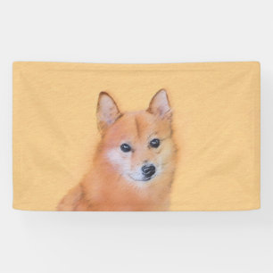 Finnische Spitz-Malerei - Niedliche Originalkunst Banner