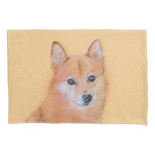 Finnische Spitz-Malerei - Niedliche Originalkunst Kissenbezug