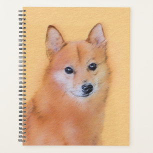Finnische Spitz-Malerei - Niedliche Originalkunst Planer