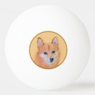 Finnische Spitz-Malerei - Niedliche Originalkunst Tischtennisball