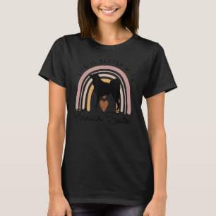 Finnische Spitz Rainbow Hund-Mama T-Shirt