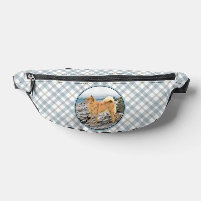 Finnische Spitz Seashore Malerei Original Hundesch Bauchtasche (Ablage )
