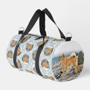 Finnische Spitz Seashore Malerei Original Hundesch Duffle Bag