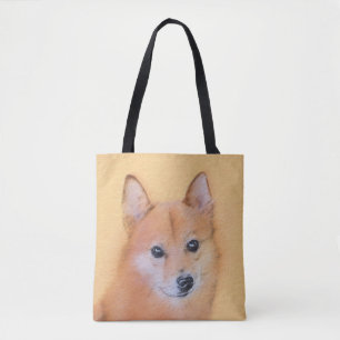 Finnische Spitzmalerei - Süße originelle Hundekuns Tasche