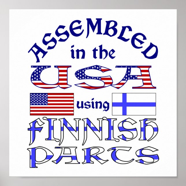 Finnische Teile Poster (Vorne)