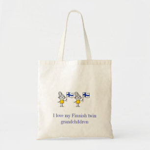 Finnische Twin Grandchildren Budget Bag Tragetasche