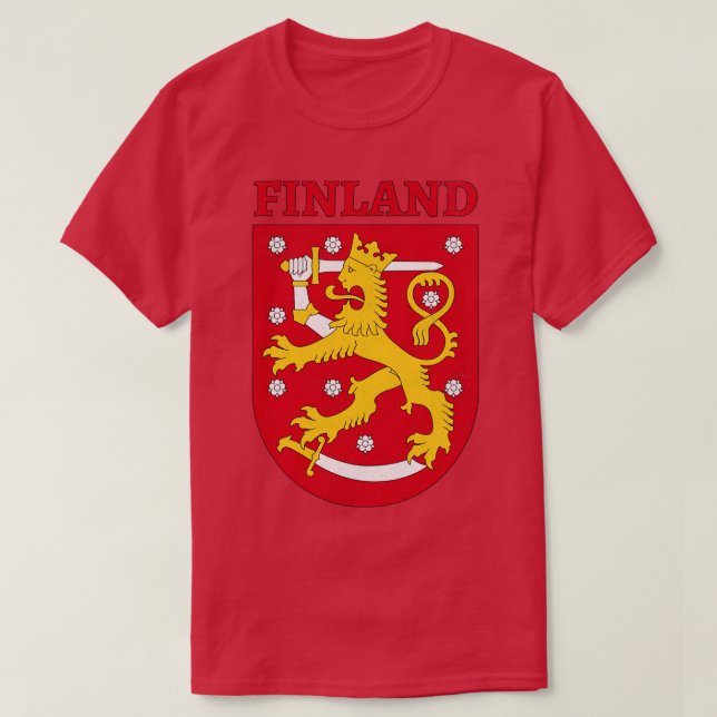 Finnische Wappendecke T-Shirt (Design vorne)