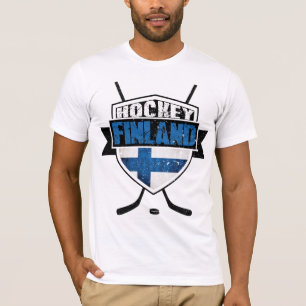 Finnischer Eis-Hockey-T - Shirt mit hinterem Druck