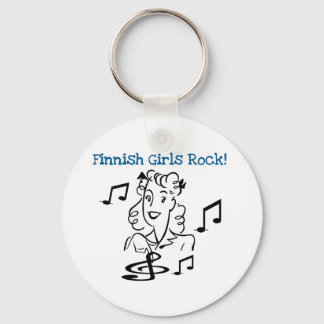 Finnischer Girls Rock Schlüsselanhänger