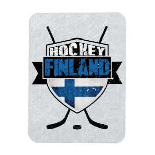 Finnischer Hockey-Schild Suomi Magnet