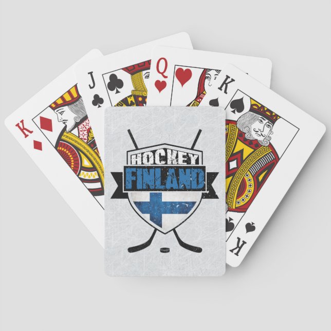 Finnischer Hockey Shield Suomi Card Deck Spielkarten (Rückseite)