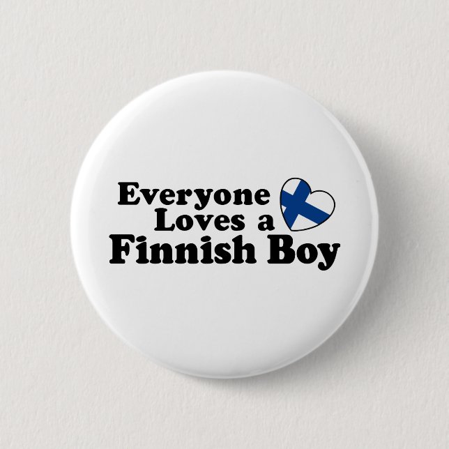 Finnischer Junge Button (Vorderseite)