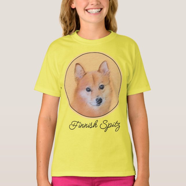 Finnischer Lapphund, Finnisch,Lapphund,Lapinkoira, T-Shirt (Vorderseite)