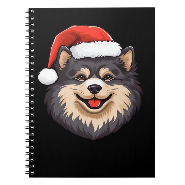 Finnischer Lapphund hässlicher Sweater Weihnachten Notizblock (Vorderseite)