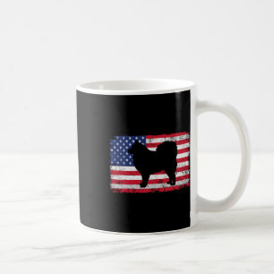 Finnischer Lapphund Hund 4. Juli Patriotische Amer Kaffeetasse