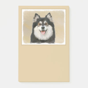 Finnischer Lapphund-Maler - Süße originelle Hundek Post-it Klebezettel