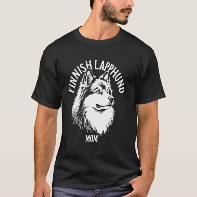 Finnischer Lapphund Mutter T-Shirt (Vorderseite)