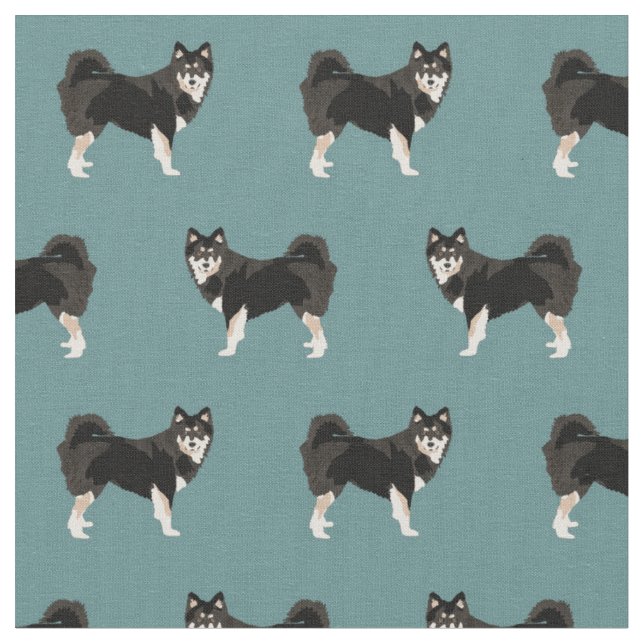 Finnischer Lapphund Stoff (Nahaufnahme)