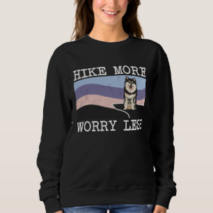Finnischer Lapphund Wandert Mehr Sorgt Weniger Gra Sweatshirt