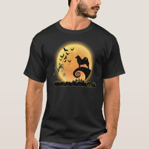 Finnischer Spitz Beängstigend- und Mondhundin Hall T-Shirt