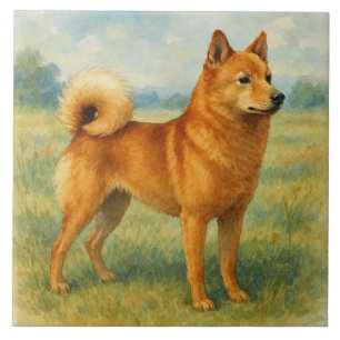 Finnischer Spitz Fliese