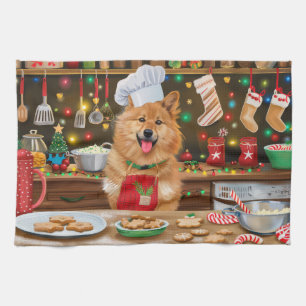 Finnischer Spitz-Weihnachtsbacken: Festliches Weih Geschirrtuch