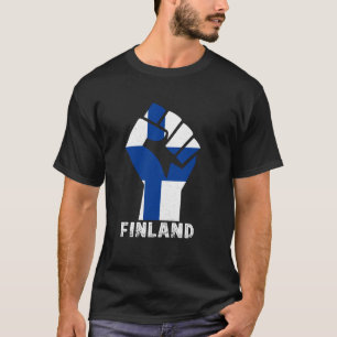 Finnischer Stolz Finnische Wurzeln Handfist Finnis T-Shirt