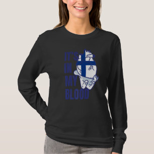 Finnisches Flag für Herzblutgefäße Finnland T-Shirt