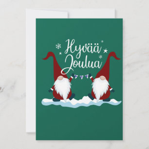 Finnisches Frohe Weihnachten Finnland Geschenk Tee Einladung