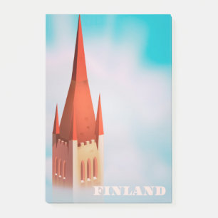 Finnisches Kirchenplakat Post-it Klebezettel