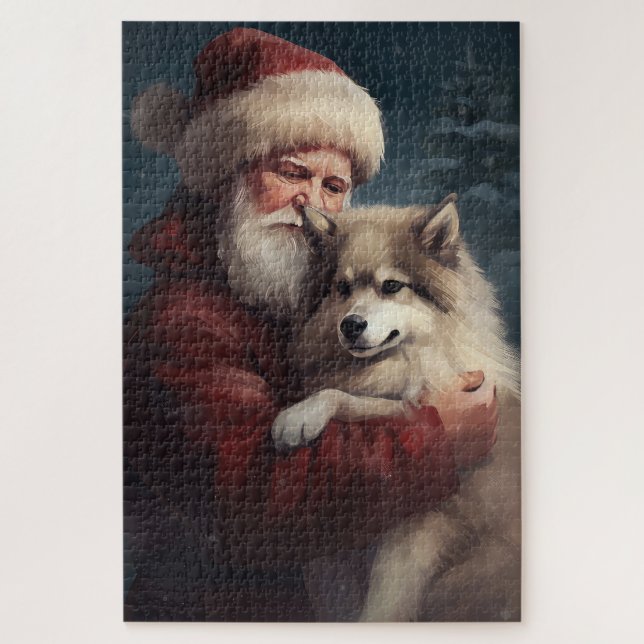 Finnisches Lapphund Weihnachtsfest Weihnachten (Vertikal)