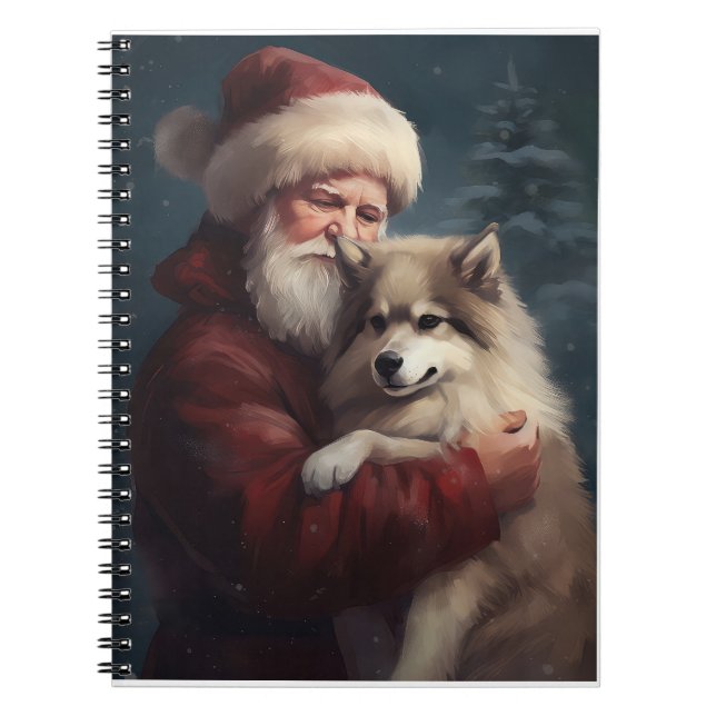 Finnisches Lapphund Weihnachtsfest Weihnachten Notizblock (Vorderseite)