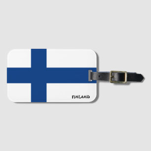 Finnisches Nationalflaggenpatt Gepäckanhänger