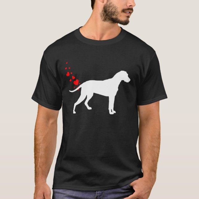 Finnish Hound Valentines Day Owner Heart Dog Farts T-Shirt (Vorderseite)