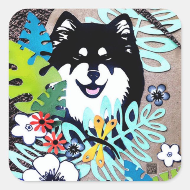 FINNISH LAPPHUND Aufkleber (Vorderseite)