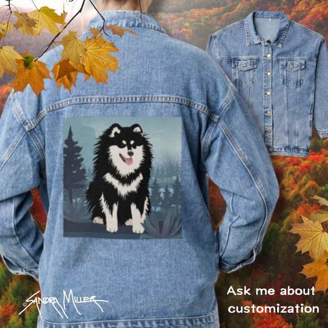 FINNISH LAPPHUND Denim Jacket Jeansjacke (Von Creator hochgeladen)