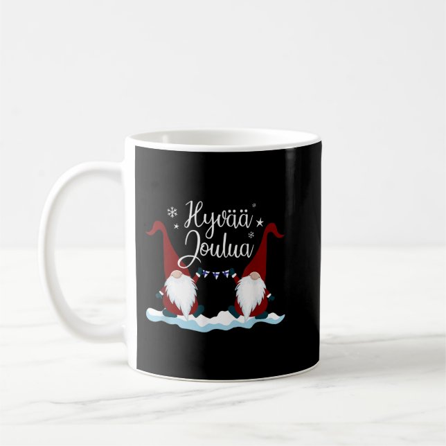Finnish Merry Christmas Finland Gift Tee Hyvaa Jou Kaffeetasse (Links)