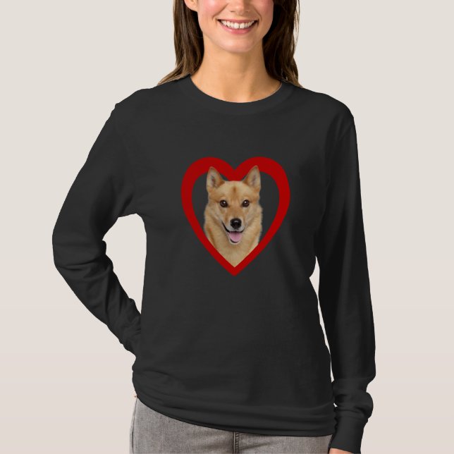 Finnish Spitz Dog  Dog Heart   Finnish Spitz  1 T-Shirt (Vorderseite)