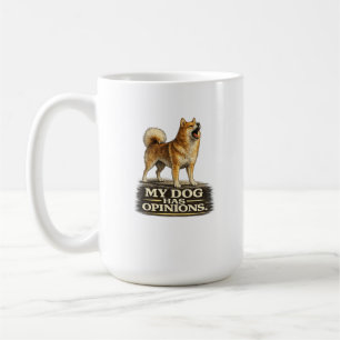 Finnish Spitz Shirt – Mein Hund hat Meinungen Kaffeetasse