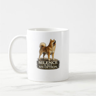 Finnish Spitz Shirt – Schweigen ist keine Option Kaffeetasse