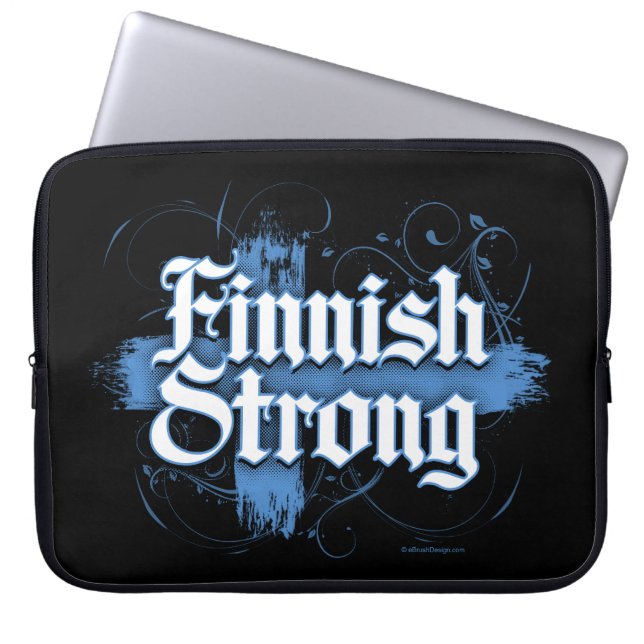 Finnish Strong (Finland) Laptopschutzhülle (Vorderseite)