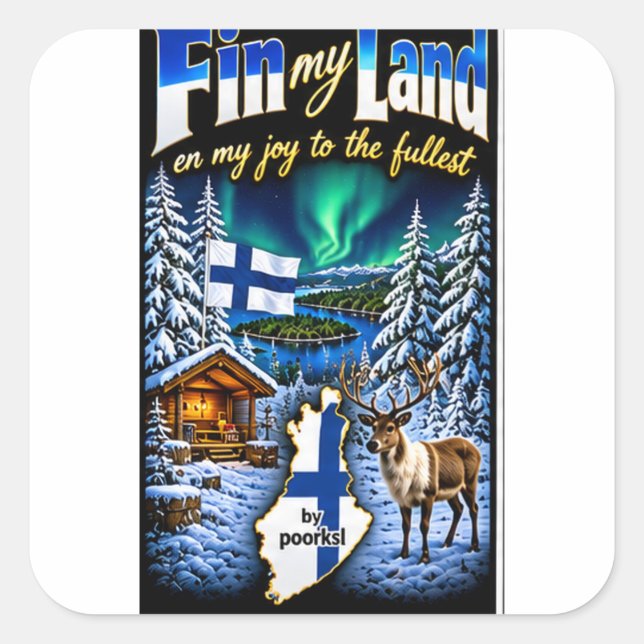 Finnland Aufkleber (Vorderseite)