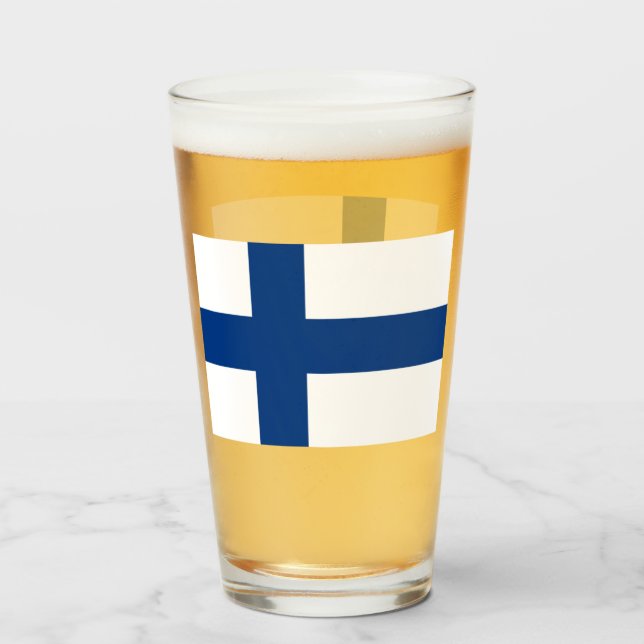 FINNLAND BIER GLASS GLAS (Vorne (Gefüllt))