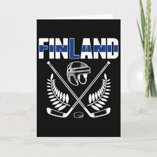 Finnland Eishockeyfans Jersey Finnische Flagge Hoc Karte
