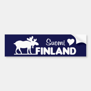 Finnland-Elch-Autoaufkleber Autoaufkleber