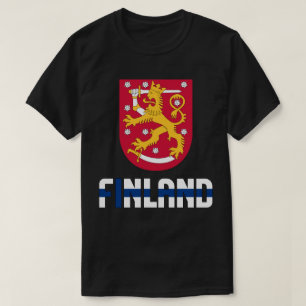 Finnland - Fahne und Wappen - Patriotisch T-Shirt