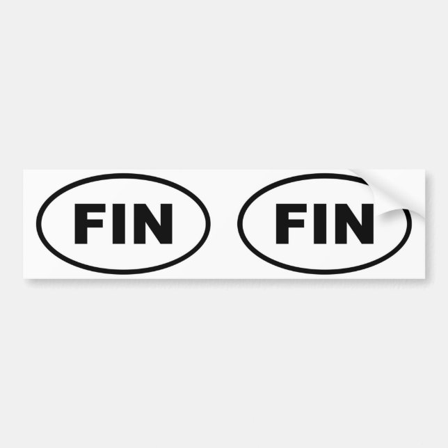 Finnland FIN Autoaufkleber (Vorne)