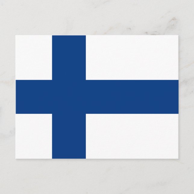 Finnland (Finnisch) Flag Postkarte (Vorderseite)