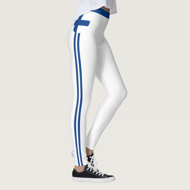 Finnland/Finnische Flagge - Modereisen/Sportfans  Leggings (Rechts)